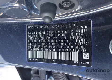 2018 Honda Civic Ex-L from USA, damaged, VIN JHMFC1F71JX032135